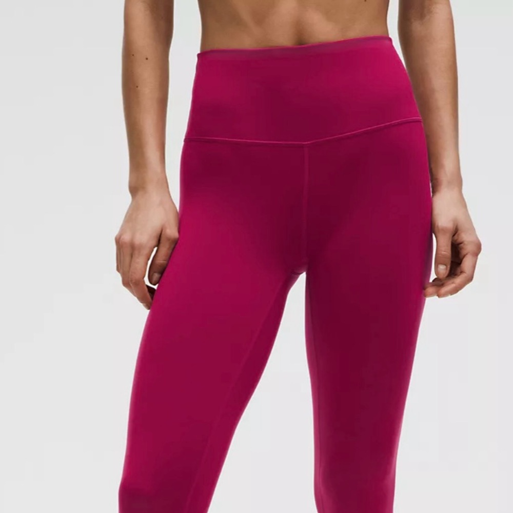 lululemon | Fleece High-Rise Running Tight 28” in Magenta